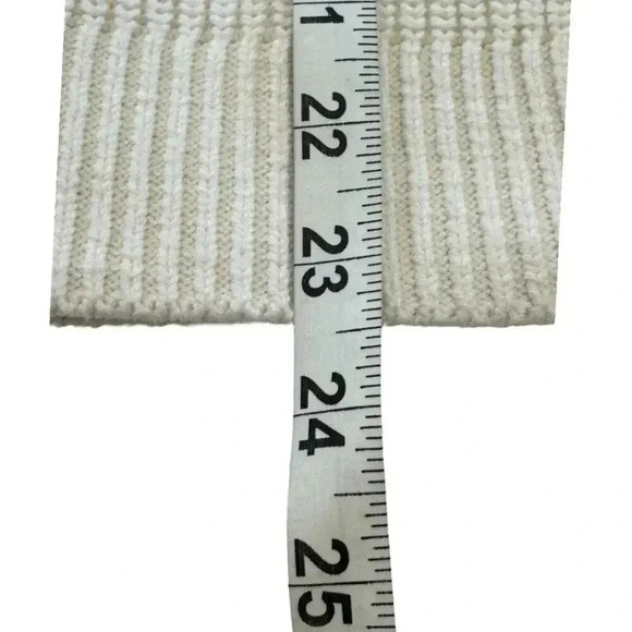LOFT Women’s Medium Cream Knit Sweater with Button Detail - Picture 7 of 7